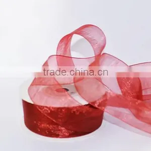 Custom Logo Cheap Polyester Gift Organza Ribbon and Craft thumbnail-1