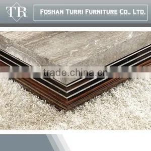 Luxury Good Quality Wooden Base Travertine Top TV Stand thumbnail-4