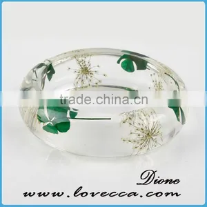 Eco Friendly Resin Bracelet Pressed FlowerJewelry Resin Bangle thumbnail-2