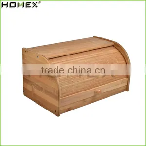 Morden High Quality Kitchenware Bamboo Bread Box/Homex_Factory thumbnail-2