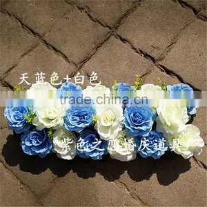 SJ0060051 2017 Hot Sale Silk and Plastic Flower Wall Indoor for Weeding Decoration thumbnail-1
