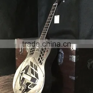 Ancient Finish Copper Alloy Body Tri-cone Resonator Guitar thumbnail-2