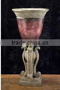 Hand-made Polyresin Flower Vase thumbnail-1