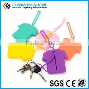 SMALL T-SHIRT FORM SOFT SILICONE CASE/BAG FOR KEY OR CARD thumbnail-5