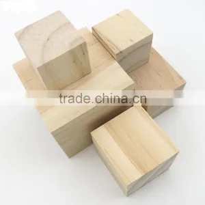 Natural Beech Wood Cube 40mm Kids Playing Block Cubes thumbnail-1