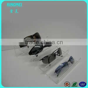 Wholesale Price 5,7 Tiers Stair Steps Acrylic Glasses Display Modern Rack , Acrylic Sunglasses Display Stand thumbnail-2