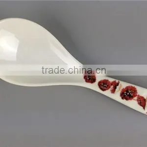 Melamine Flower Printing 5ml Small Best Plastic Chinese Soup Spoon thumbnail-1