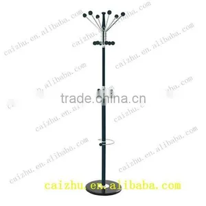 2016 Metal Free Standing Corner Coat Rack Hanger Stand thumbnail-1
