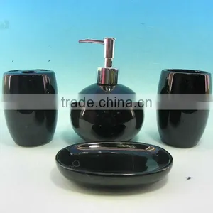 Red And Black Bathroom Set thumbnail-1