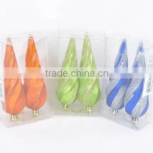 Hot Sale 2015 Christmas Tree Hanging Ornaments 2pc Xmas Decoration 14.5cm thumbnail-1
