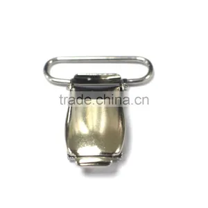 1" Stamping Steel Metal Suspender Clip With Plastic Teeth Inside for Garment, High Quality, Fashion Metal Clip thumbnail-1