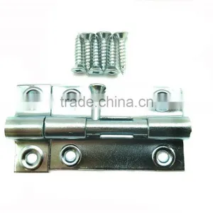 Popular Style Wooden Door Lock 2-1/2" Wholesale Price Barrel Bolt With Zinc Finish thumbnail-1