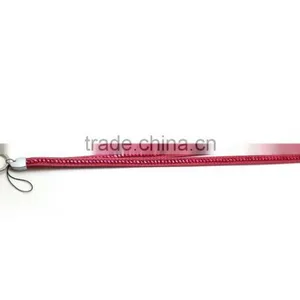 Fuchsia Promotion Gift PU Leather Lanyard With Crystal Gem Lanyard, Swivel Snap Hooks, Key Ring Accembly, Acrylic Gem Key Chain thumbnail-1