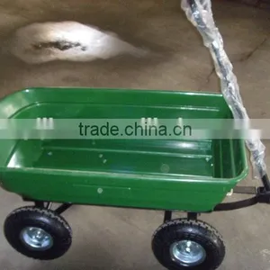 250kg Plastic Wagon Cart, Green Color Wagon Cart thumbnail-3
