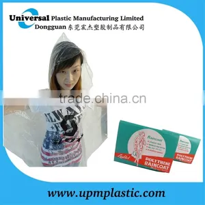 PE Disposable Plastic Raincoat for Outdoor thumbnail-1