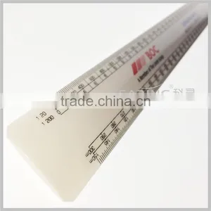 Kearing Luxury Durable Plastic 30 cm Flat Oval Scale Ruler With Different Proportions Engineer Usage # 8505 thumbnail-6