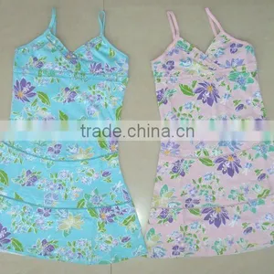 Latest Design Cute Allover Printed Girls Smoked Dress thumbnail-1
