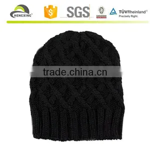 Winter Knitted Black Ski Mask Hat Knitting Pattern, Hand Knit Hat Patterns thumbnail-1