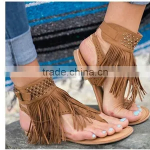HFRW214 Large Size Wholesale 2017 News Ladies Flat Sandals thumbnail-2