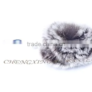 CX-A-54G Mobile Phone Straps Women Rex Rabbit Fur Cell Phone Charm thumbnail-4