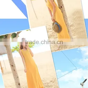 New Fashion 2015 Women Dress Vest Simple Long Dress Women Sexy Long Dress thumbnail-2