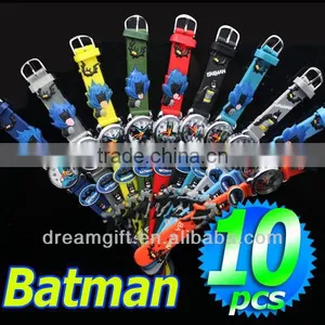 2012 Hot Kids Watch Batman Watches Charm Cute Factory Price Relly Cheap 8 Colors Choose thumbnail-1