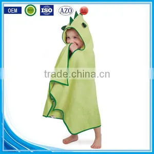Trade Assurance Custom Cotton Terry Fabric Dinosaur Animal Wholesale Child Caro Home Hooded Towels thumbnail-1