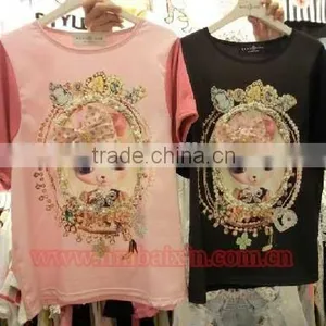 Apparel Women Korea Design T-shirts thumbnail-4