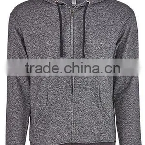 Next Level Apparel Unisex Denim Fleece Full-Zip Hoody - Made From 52% Cotton and 48% Polyester Heathered Fleece thumbnail-6