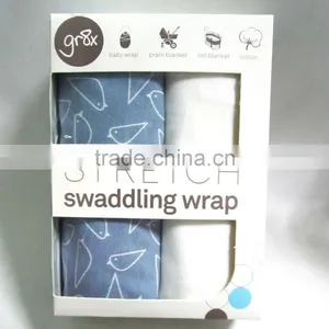 Baby Cotton Blanket 2pcs Set Offset Print Baby Muslin Blanket Baby Hooded Blanket thumbnail-1