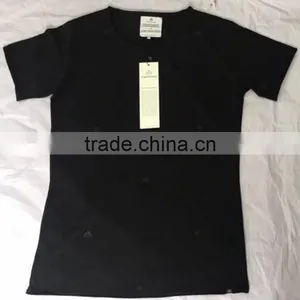Customized Design Black Men's Full Logo Printed Short Sleeve T Shirts thumbnail-1