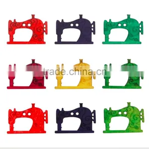 D&D Hot Sale 20pcs/lot Mixed Color Sewing Machine Pattern 2 Hole Wood Button For Sewing Scrapbooking Supplies 2*2.7cm thumbnail-1