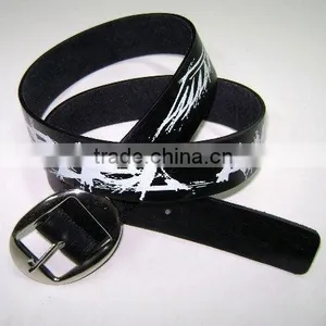 Fashion Graffiti Printed Men Belt thumbnail-1