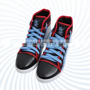 Gintama Cartoon Cosplay Canvas Shoes Blue Japanese Anime Shoes thumbnail-1