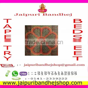Jaipuri Bandhej Mandala Tapestry for Women thumbnail-3