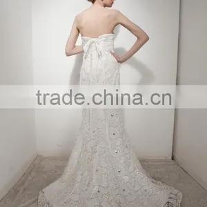 Mermaid Sweetheart Court Train Elegant Lace Wedding Dress AS30402 thumbnail-2