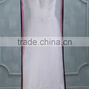 Custom Printed Wedding Dress Garment Bag Wholesale Wedding Dress Cover Bag Dust Bag for Dresses WB08 thumbnail-3