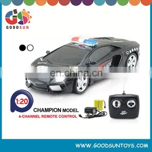1:20 4 Channel R/c Police Car Battery Operated rc Car Toy 4 Function Radio Control Variable Speeds Make Mini rc Car 029376 thumbnail-2