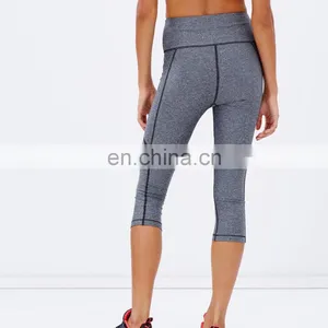 Factory Powershap Knee Capris Wholesale Croped Legging thumbnail-3