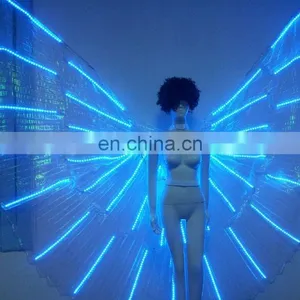 Led Dance Costume RGB Colorful Led Belly Dance Wings thumbnail-1