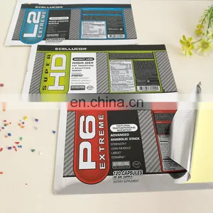 Colorful Printing Sticker Labels Weight Loss High Energy Drink Adhesive PVC Label With Embossing thumbnail-5