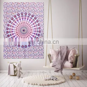 Mandala Design Meditation Wall Hanging Indian New Tapestry Throw Cotton Yoga Mat thumbnail-1