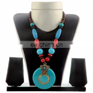 Vinatge Costume Jewelary -Pearl Neckalce -Colorful Fastion Necklace thumbnail-5