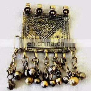 Homemade Afghan Fashion Vintage Necklace - Wholesale Afghani Tribal Pendant thumbnail-1