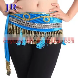 Cheap Tribal Egyptian Belly Dance Beaded Tassel Hip Scarf Y-2025# thumbnail-6