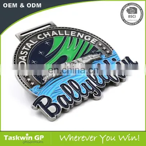 Best Quality Coastal Challenge Metal Medal thumbnail-2