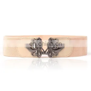 Womens Vintage Waist Belt Wide Elastic Stretch Retro Belt 6 Colors Options thumbnail-6