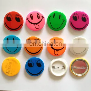 Smile Reflective Pin Badge Metal Badge Cheap Badge Pin thumbnail-1