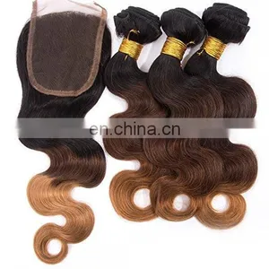 1b 27 Ombre Color Hair Brazilian Body Wave Hair thumbnail-3