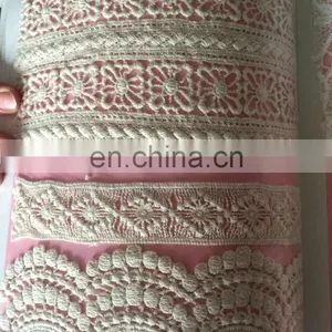 Chinese Supplier Hot Sale Popular Wholesale Swiss Lace Fabrics / African Lace / Guipure Chemical Lace for Women Wear thumbnail-1